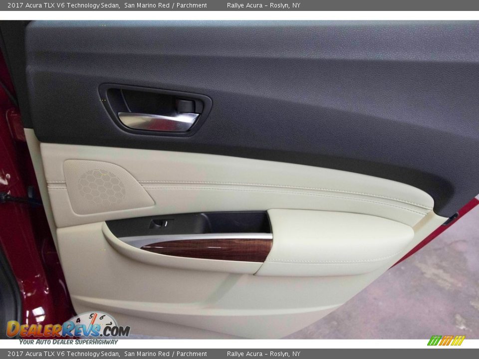 2017 Acura TLX V6 Technology Sedan San Marino Red / Parchment Photo #36