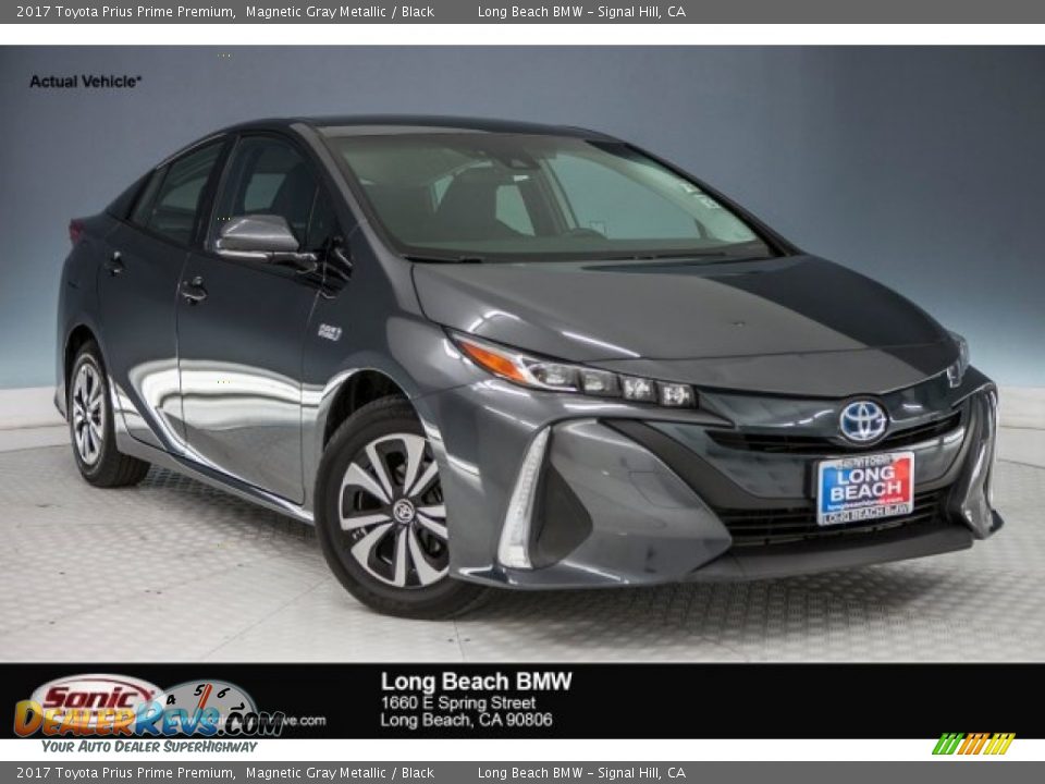 2017 Toyota Prius Prime Premium Magnetic Gray Metallic / Black Photo #1