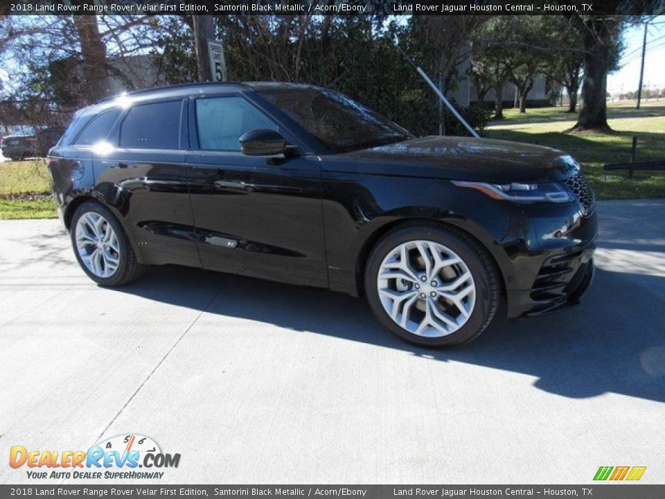 2018 Land Rover Range Rover Velar First Edition Santorini Black Metallic / Acorn/Ebony Photo #1