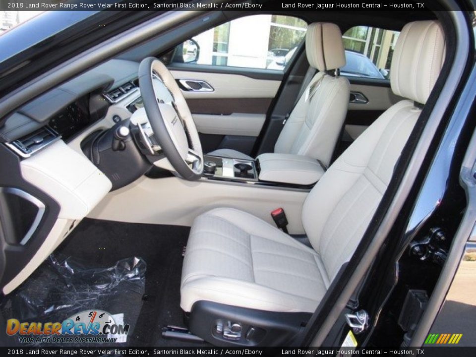 2018 Land Rover Range Rover Velar First Edition Santorini Black Metallic / Acorn/Ebony Photo #3