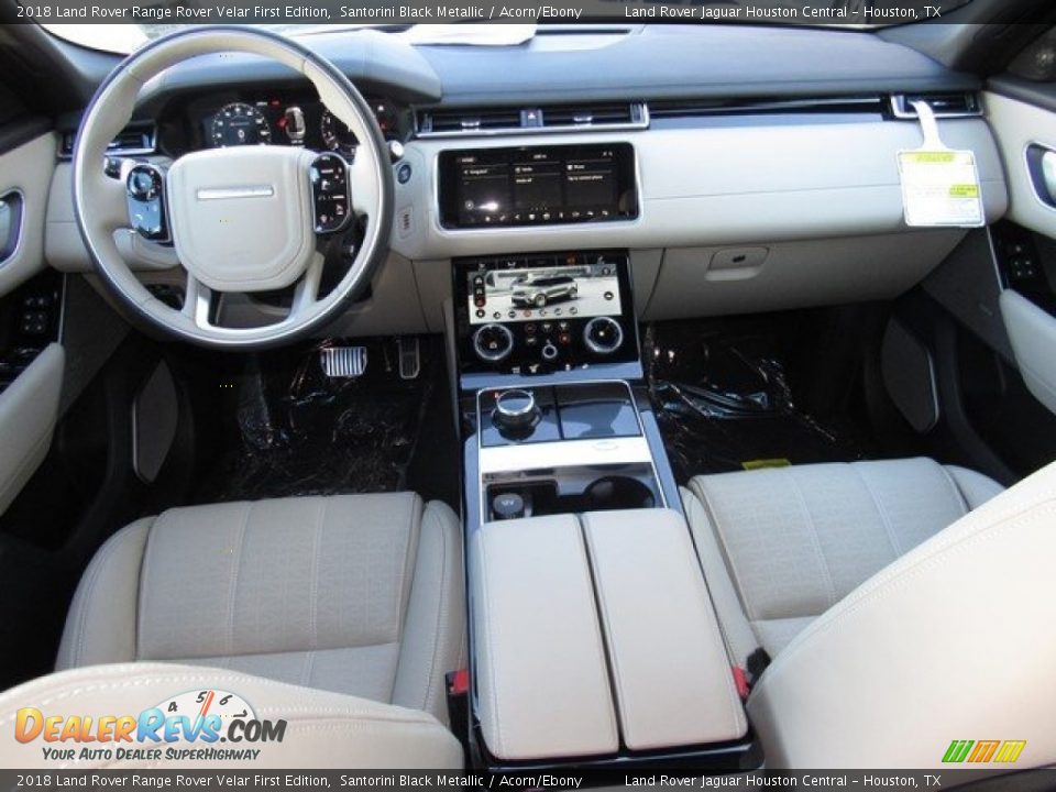 2018 Land Rover Range Rover Velar First Edition Santorini Black Metallic / Acorn/Ebony Photo #4