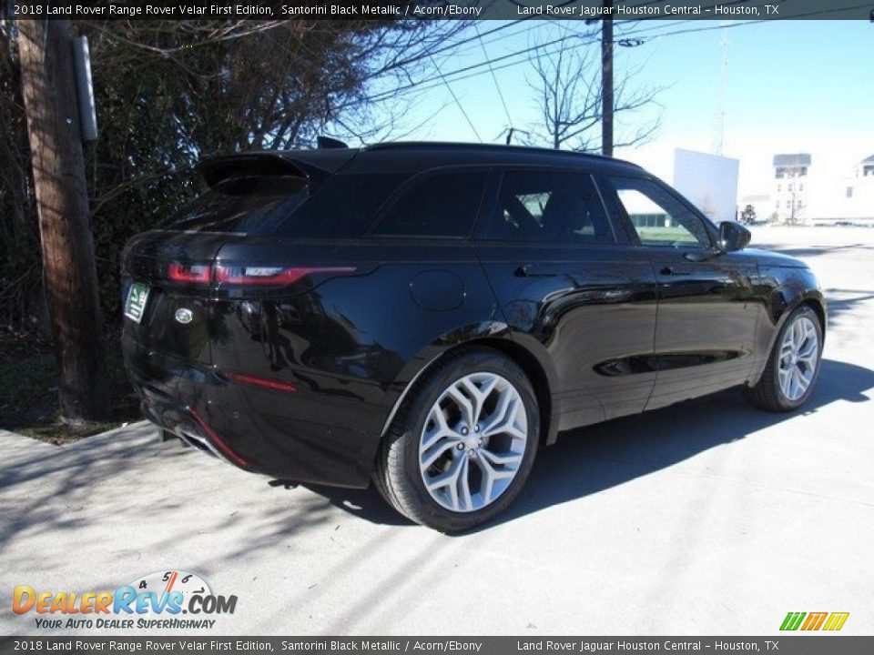 2018 Land Rover Range Rover Velar First Edition Santorini Black Metallic / Acorn/Ebony Photo #7