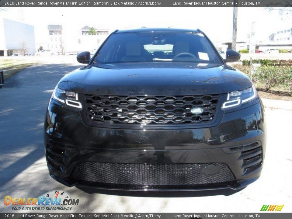 2018 Land Rover Range Rover Velar First Edition Santorini Black Metallic / Acorn/Ebony Photo #9