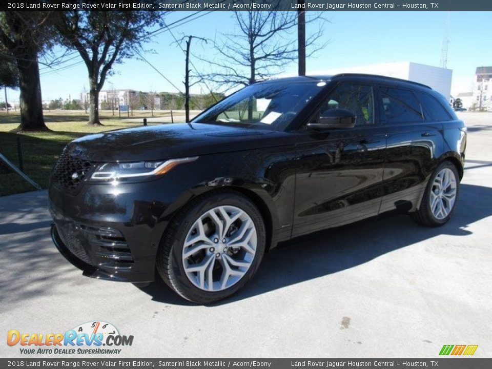 2018 Land Rover Range Rover Velar First Edition Santorini Black Metallic / Acorn/Ebony Photo #10