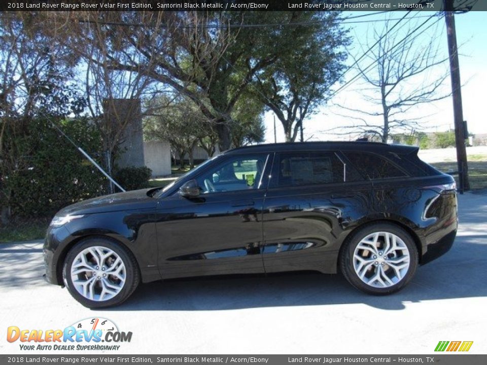 2018 Land Rover Range Rover Velar First Edition Santorini Black Metallic / Acorn/Ebony Photo #11