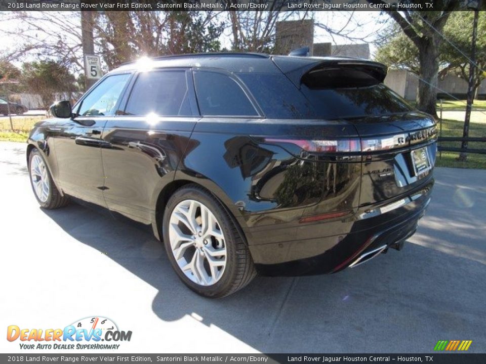 2018 Land Rover Range Rover Velar First Edition Santorini Black Metallic / Acorn/Ebony Photo #12