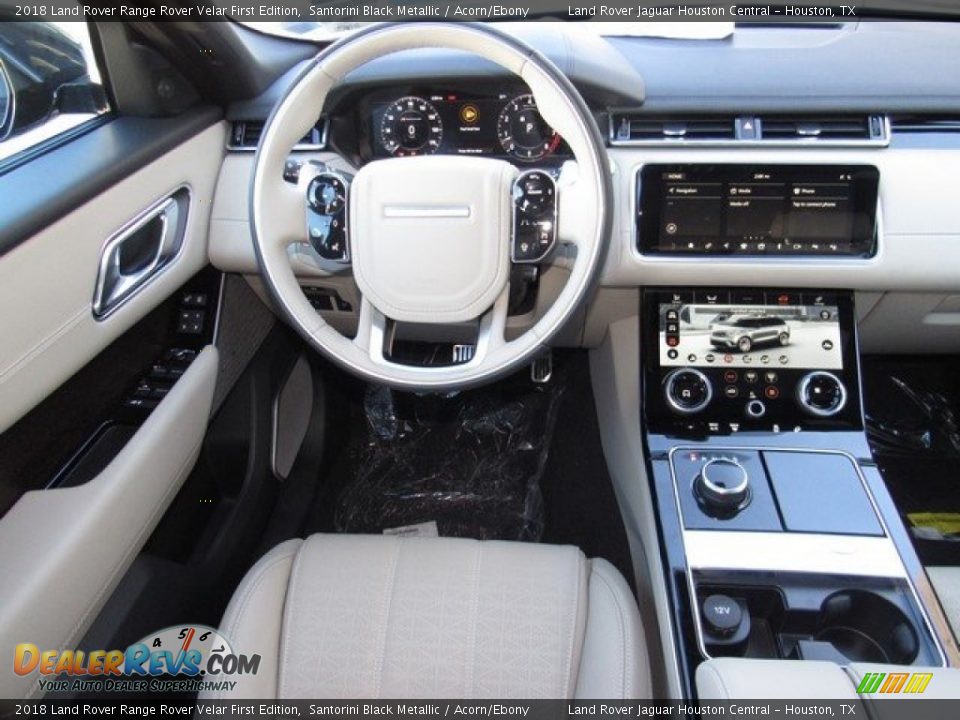 2018 Land Rover Range Rover Velar First Edition Santorini Black Metallic / Acorn/Ebony Photo #13