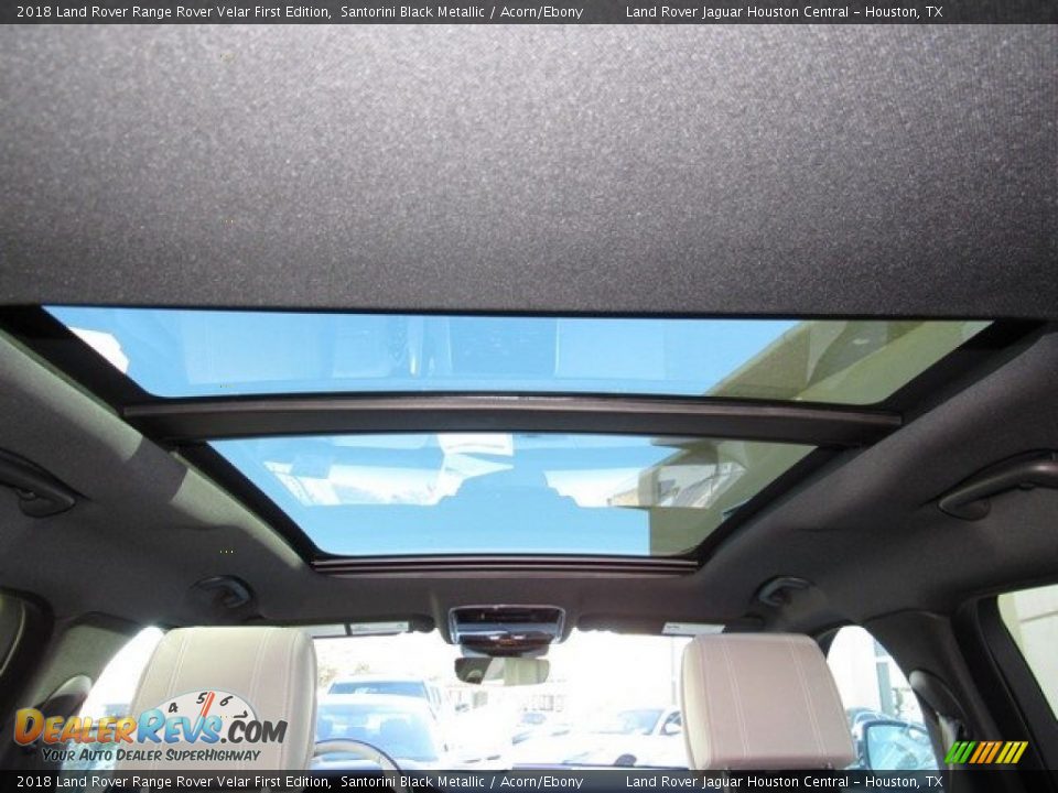 2018 Land Rover Range Rover Velar First Edition Santorini Black Metallic / Acorn/Ebony Photo #17