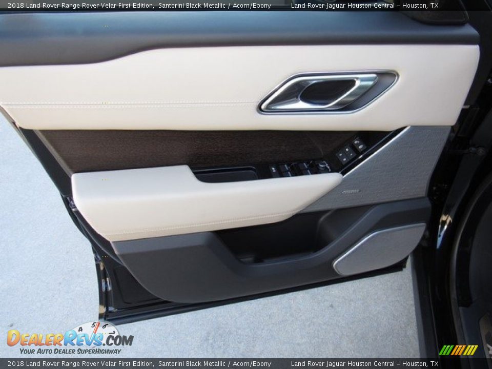 2018 Land Rover Range Rover Velar First Edition Santorini Black Metallic / Acorn/Ebony Photo #18