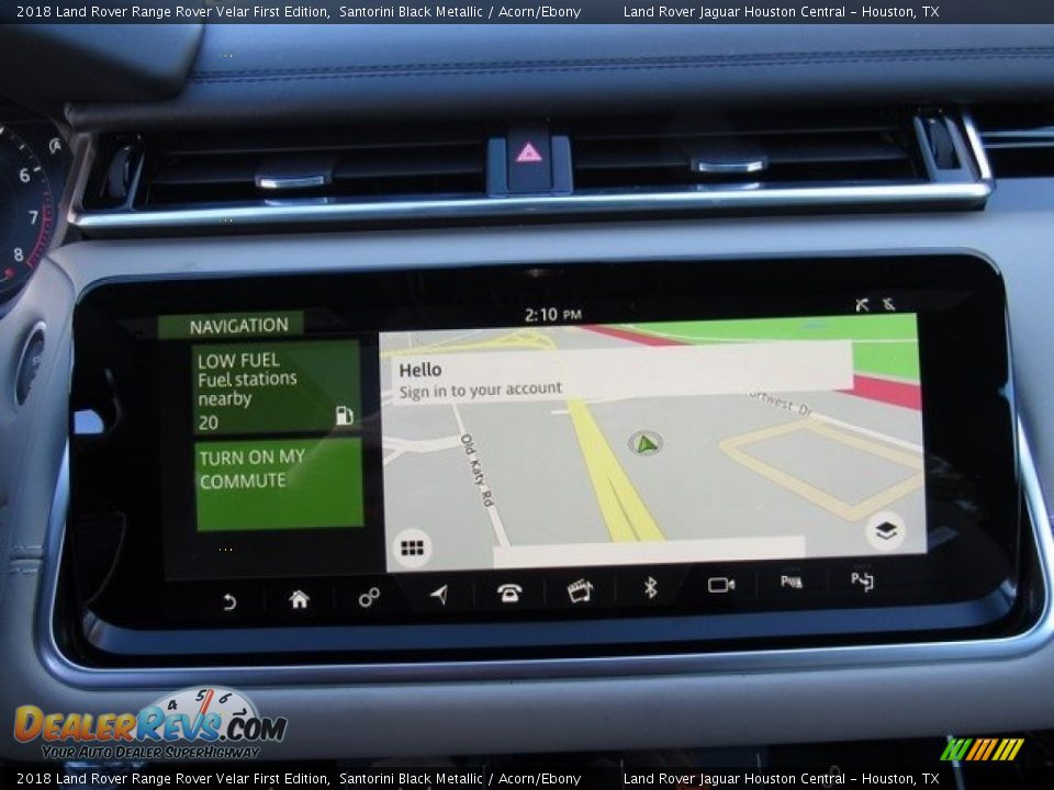 2018 Land Rover Range Rover Velar First Edition Santorini Black Metallic / Acorn/Ebony Photo #19