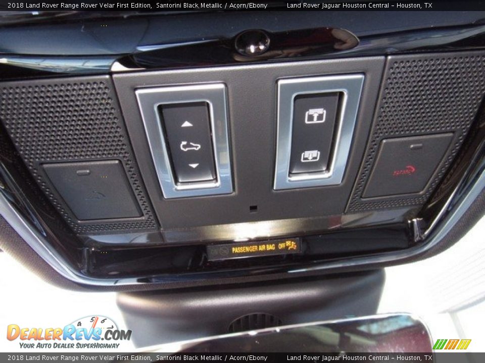 2018 Land Rover Range Rover Velar First Edition Santorini Black Metallic / Acorn/Ebony Photo #23