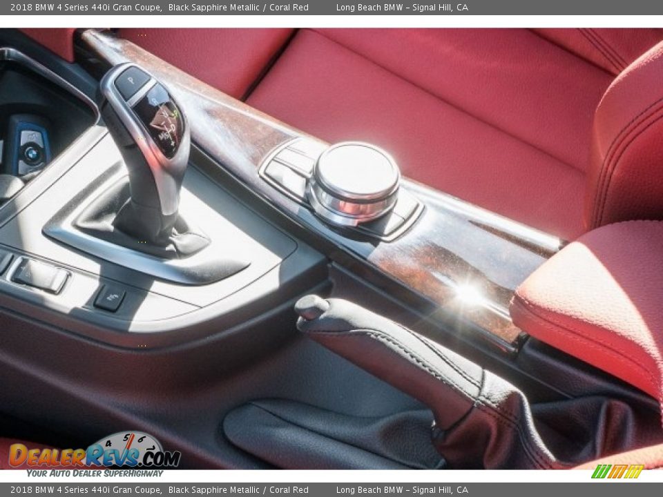 2018 BMW 4 Series 440i Gran Coupe Black Sapphire Metallic / Coral Red Photo #7