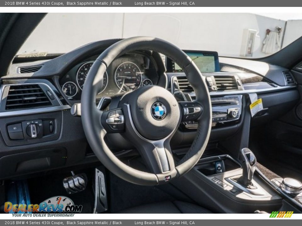 2018 BMW 4 Series 430i Coupe Black Sapphire Metallic / Black Photo #5