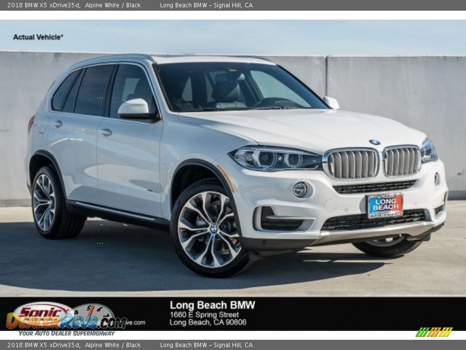 2018 BMW X5 xDrive35d Alpine White / Black Photo #1