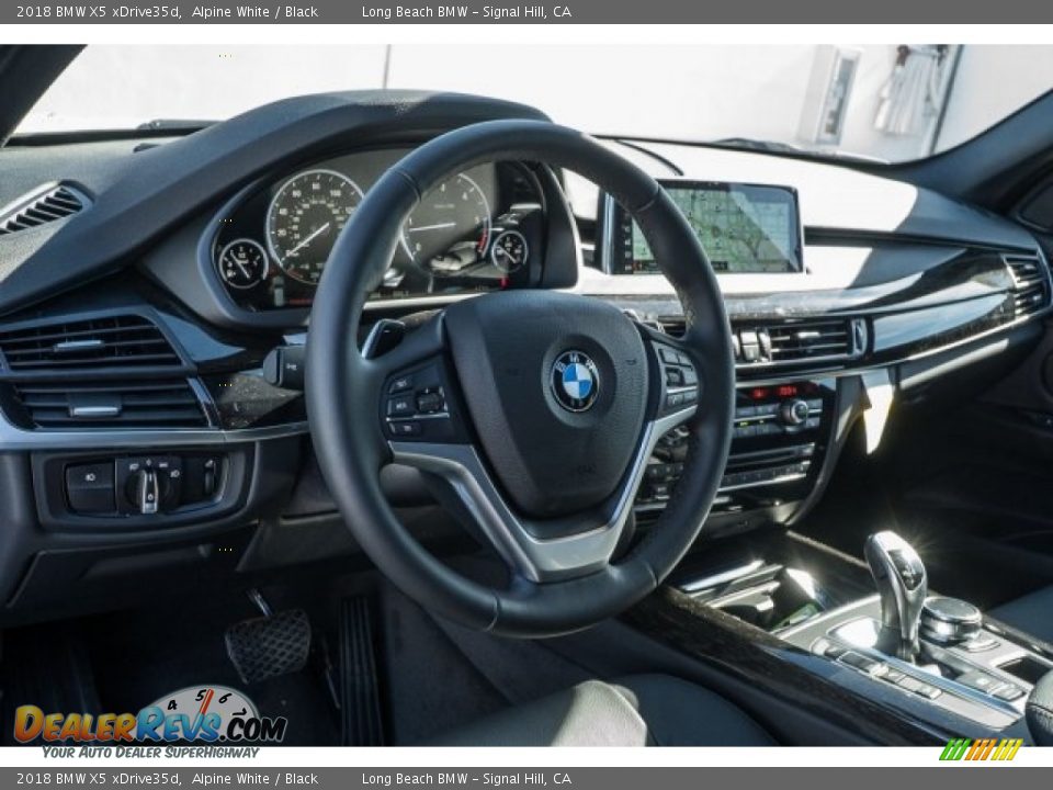 2018 BMW X5 xDrive35d Alpine White / Black Photo #5