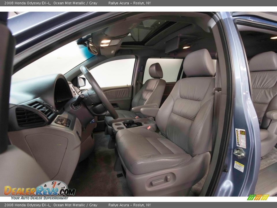 2008 Honda Odyssey EX-L Ocean Mist Metallic / Gray Photo #12
