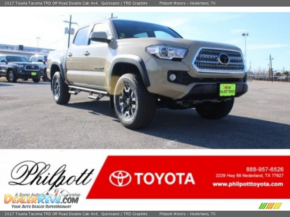 2017 Toyota Tacoma TRD Off Road Double Cab 4x4 Quicksand / TRD Graphite Photo #1