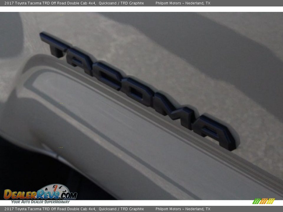 2017 Toyota Tacoma TRD Off Road Double Cab 4x4 Quicksand / TRD Graphite Photo #7