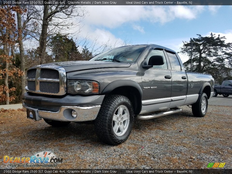 2002 Dodge Ram 1500 SLT Quad Cab 4x4 Graphite Metallic / Dark Slate Gray Photo #1