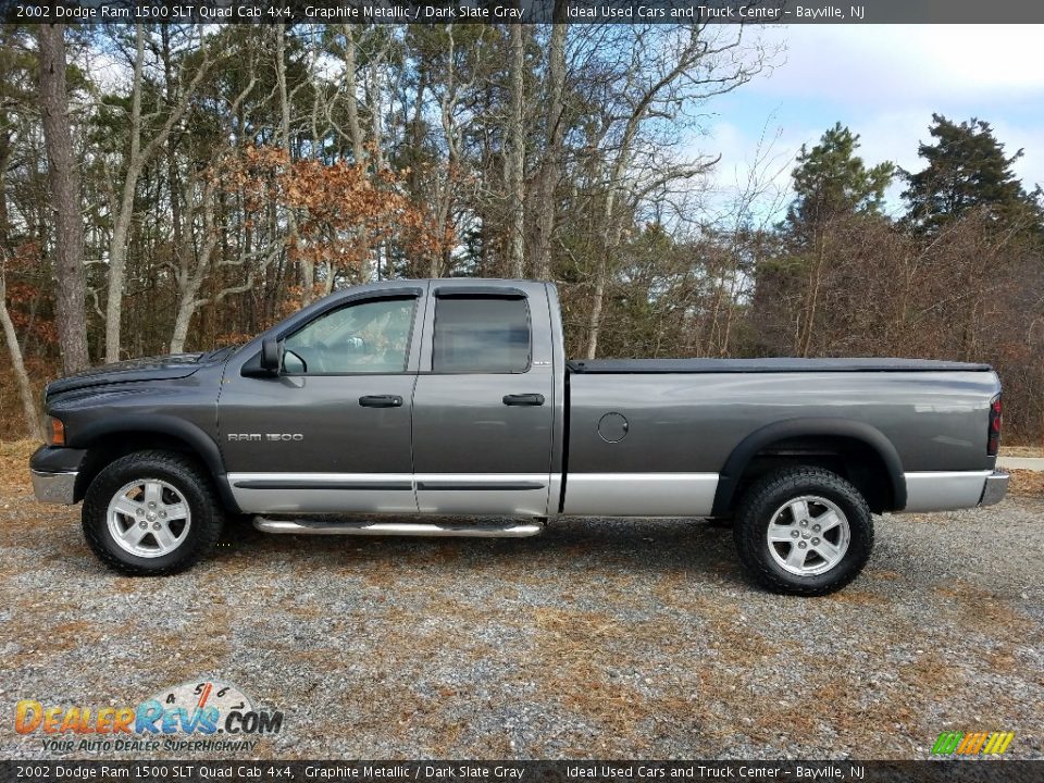 2002 Dodge Ram 1500 SLT Quad Cab 4x4 Graphite Metallic / Dark Slate Gray Photo #2