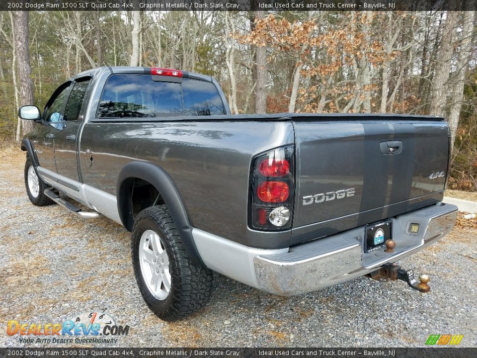 2002 Dodge Ram 1500 SLT Quad Cab 4x4 Graphite Metallic / Dark Slate Gray Photo #3