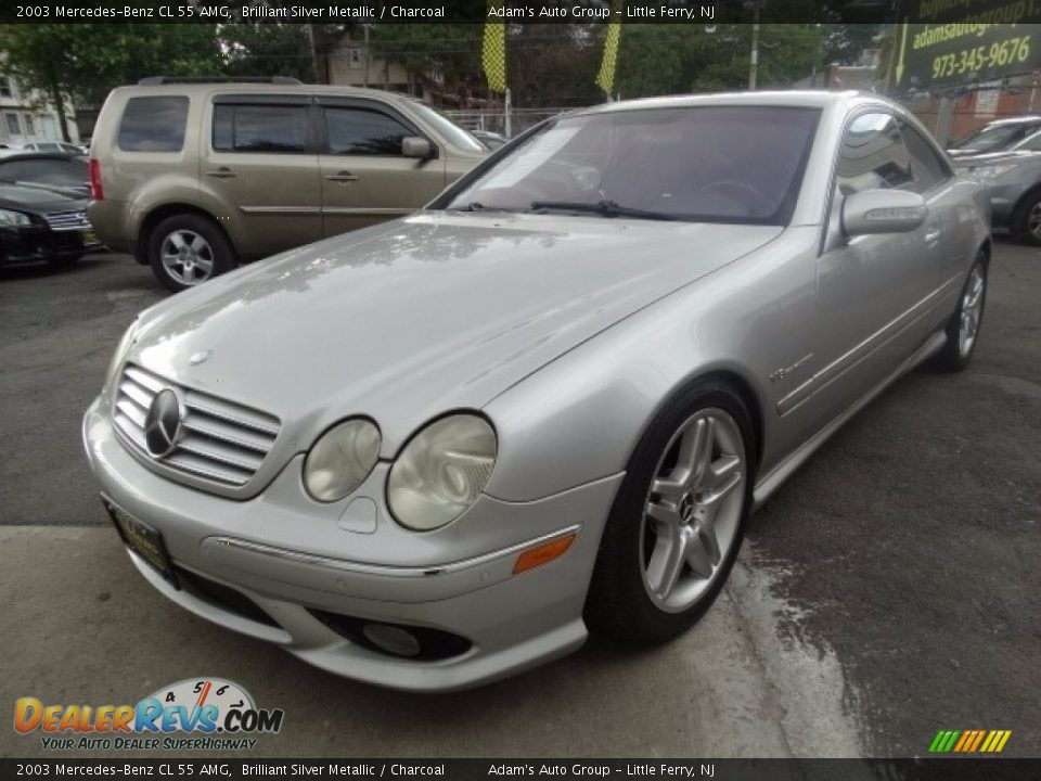 2003 Mercedes-Benz CL 55 AMG Brilliant Silver Metallic / Charcoal Photo #1