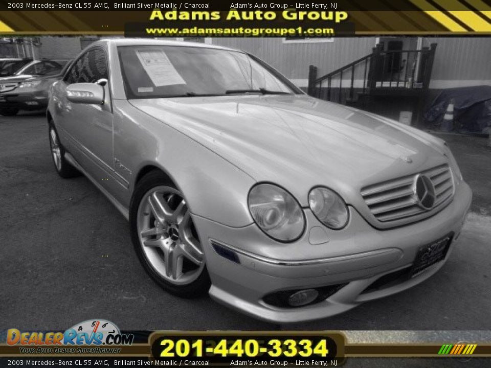 2003 Mercedes-Benz CL 55 AMG Brilliant Silver Metallic / Charcoal Photo #2