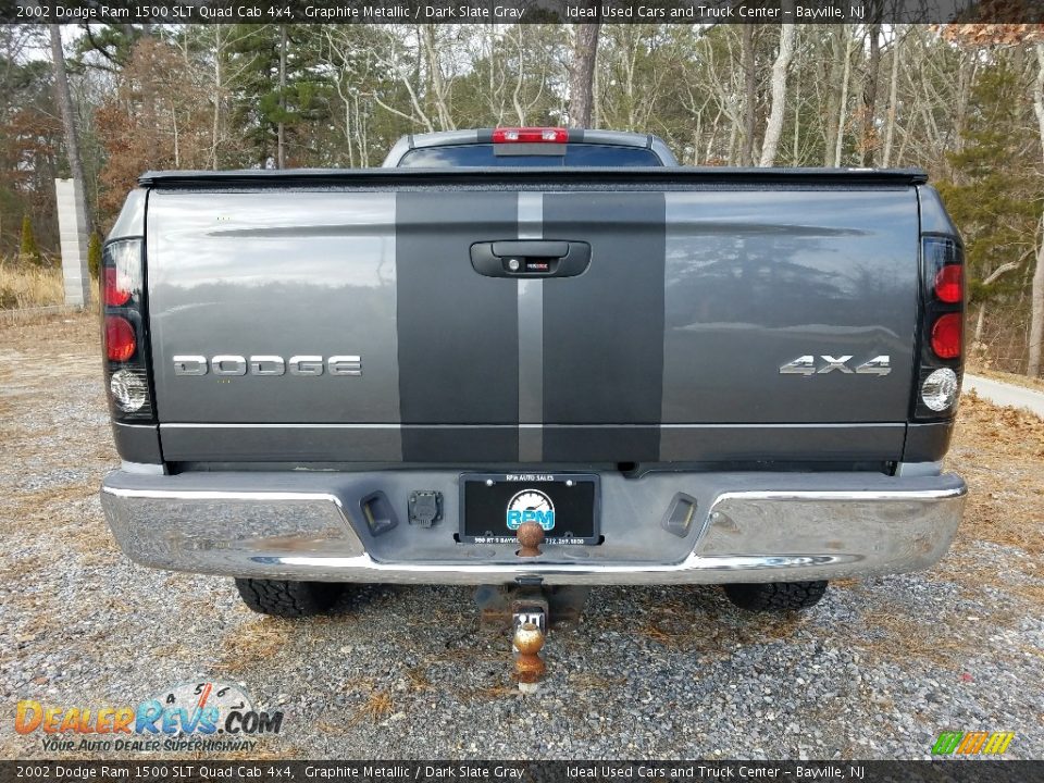 2002 Dodge Ram 1500 SLT Quad Cab 4x4 Graphite Metallic / Dark Slate Gray Photo #4