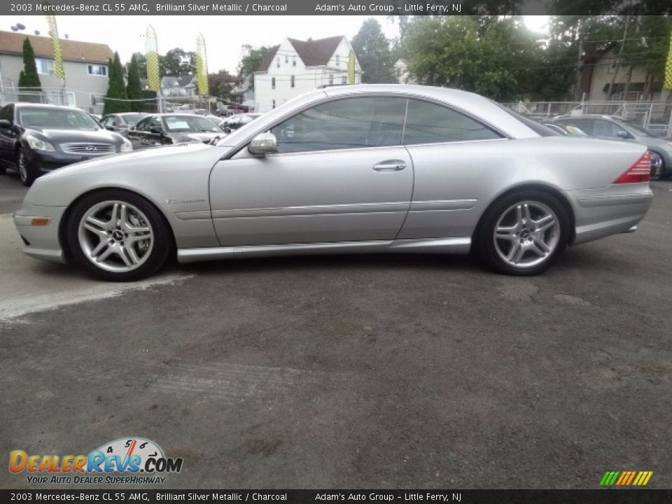 2003 Mercedes-Benz CL 55 AMG Brilliant Silver Metallic / Charcoal Photo #4