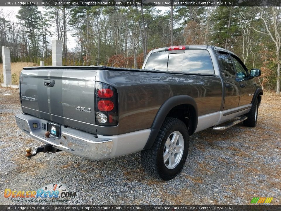 2002 Dodge Ram 1500 SLT Quad Cab 4x4 Graphite Metallic / Dark Slate Gray Photo #5