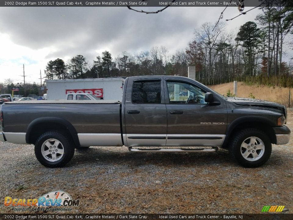 2002 Dodge Ram 1500 SLT Quad Cab 4x4 Graphite Metallic / Dark Slate Gray Photo #6