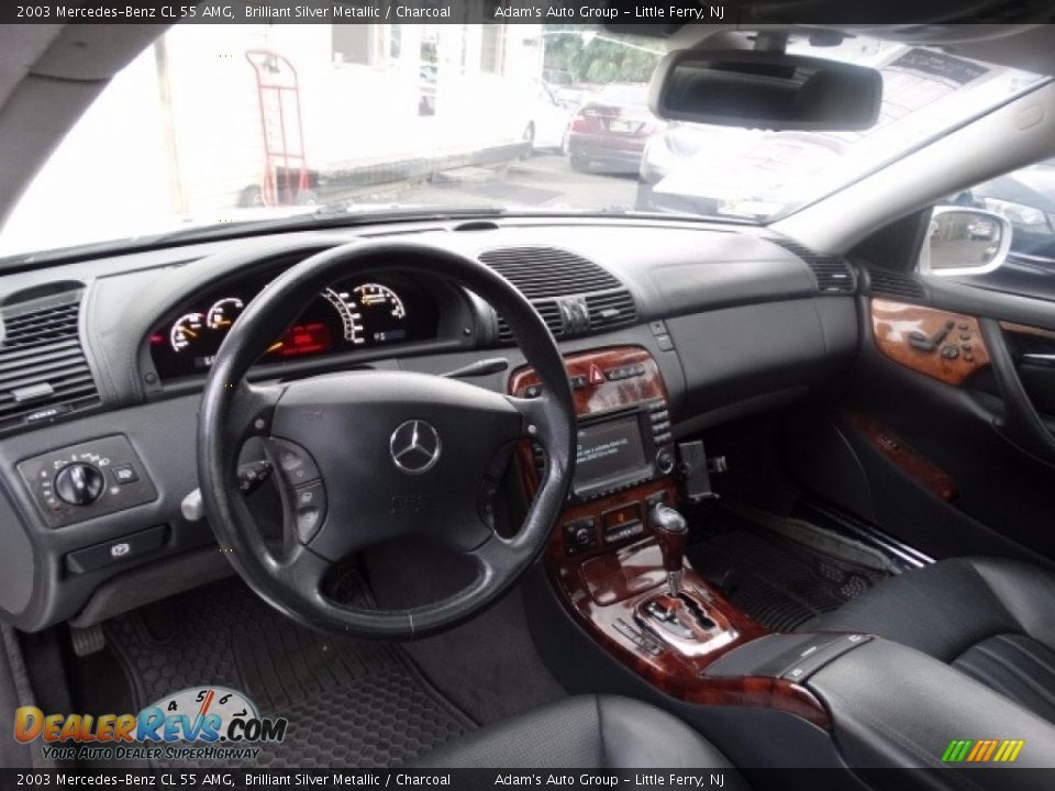 2003 Mercedes-Benz CL 55 AMG Brilliant Silver Metallic / Charcoal Photo #12