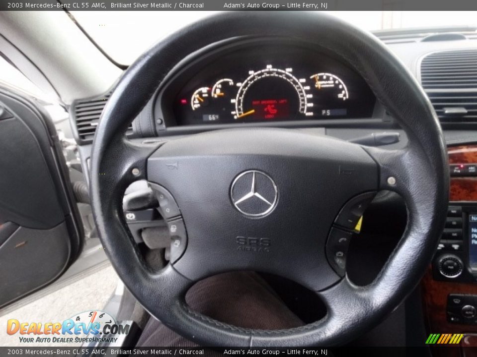 2003 Mercedes-Benz CL 55 AMG Brilliant Silver Metallic / Charcoal Photo #16