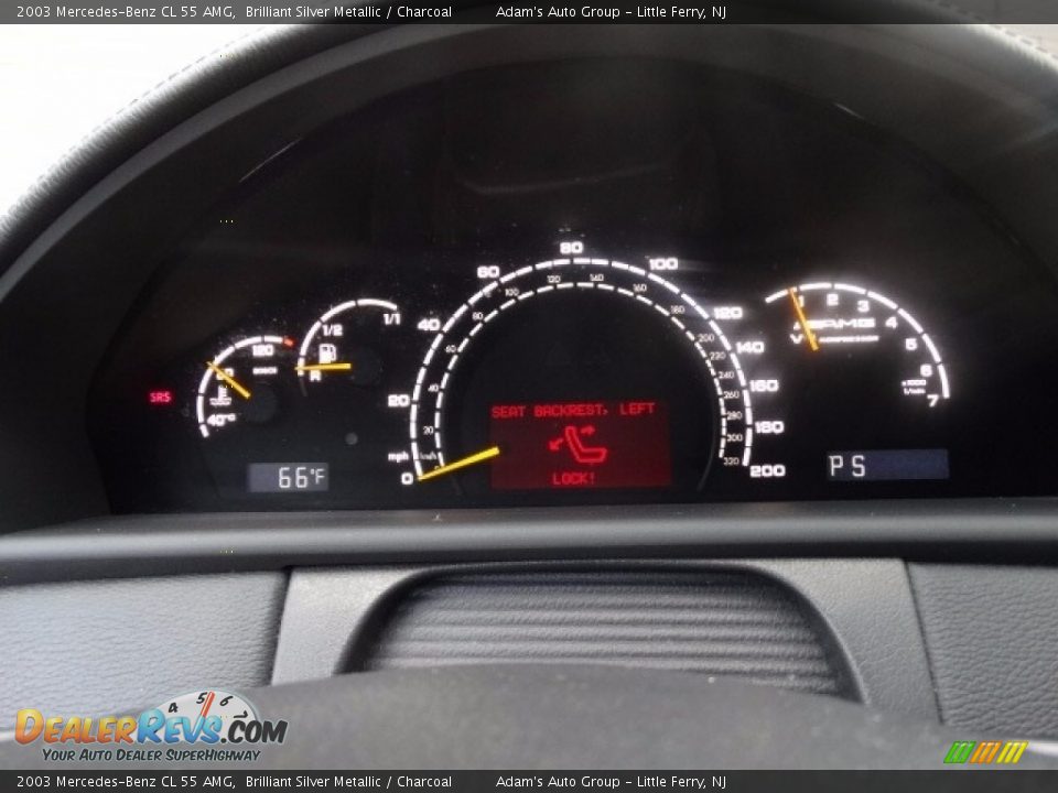 2003 Mercedes-Benz CL 55 AMG Brilliant Silver Metallic / Charcoal Photo #19