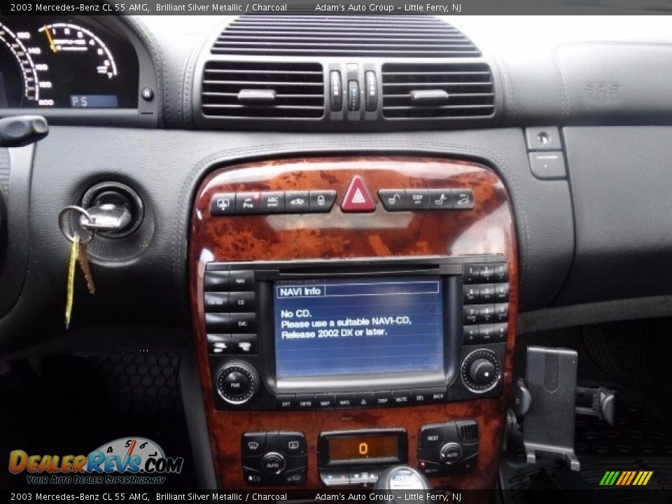 2003 Mercedes-Benz CL 55 AMG Brilliant Silver Metallic / Charcoal Photo #20