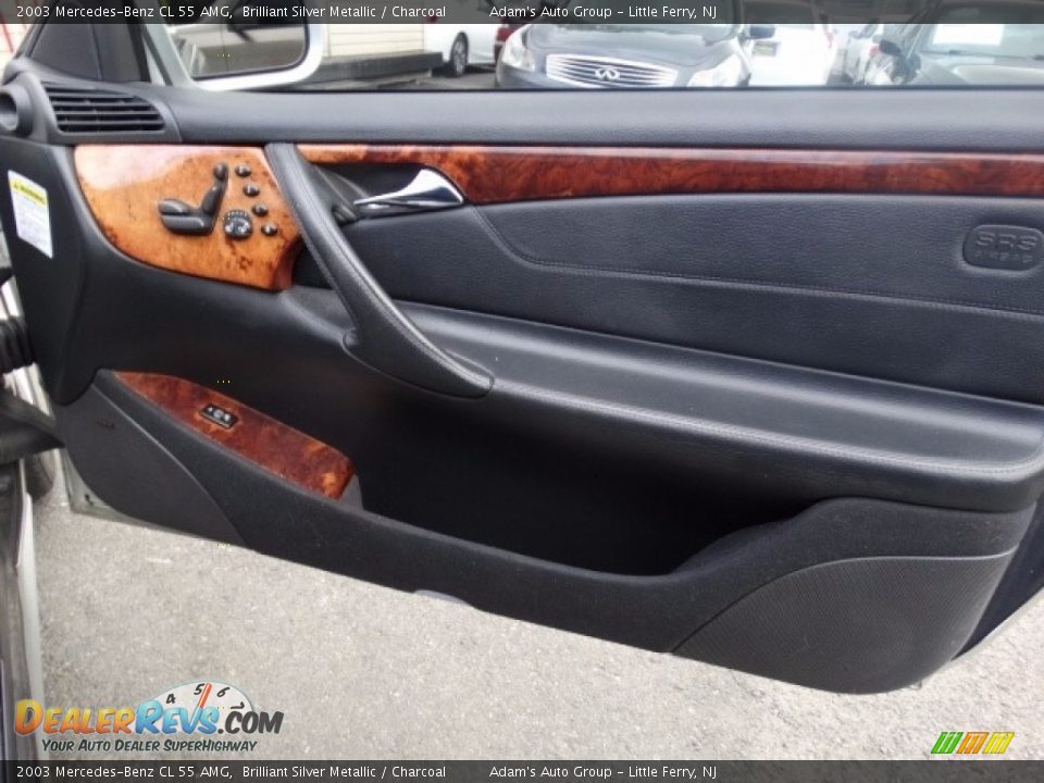 2003 Mercedes-Benz CL 55 AMG Brilliant Silver Metallic / Charcoal Photo #24