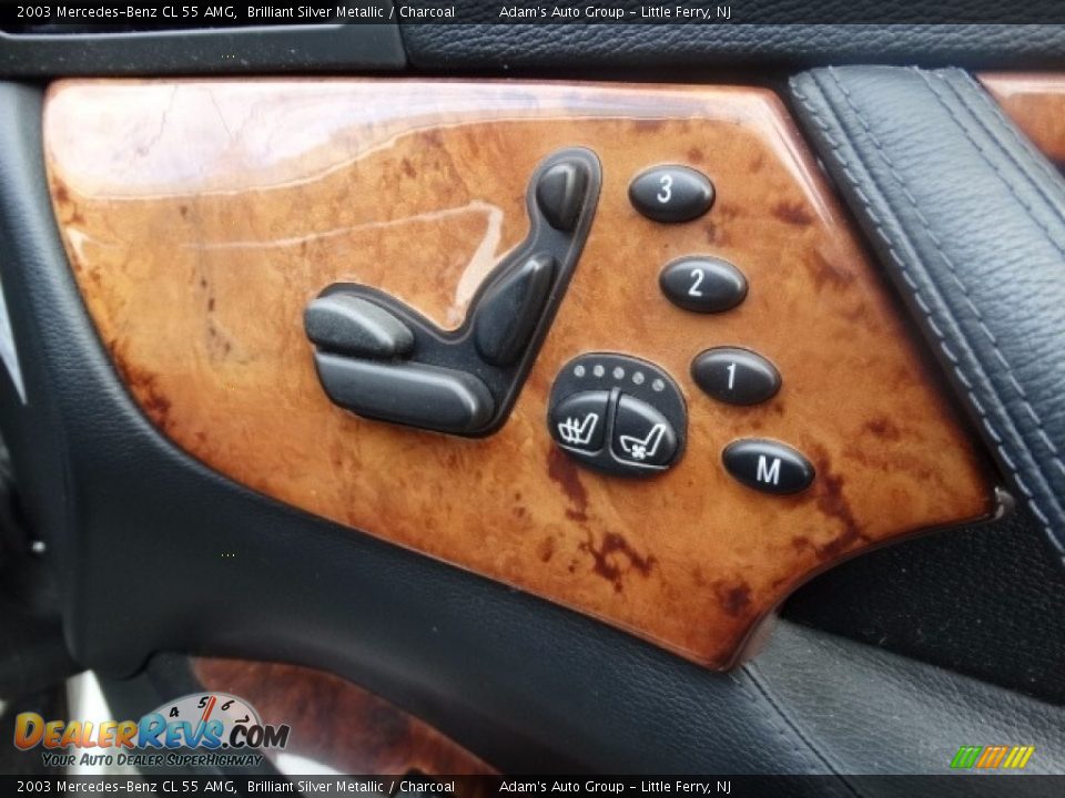 2003 Mercedes-Benz CL 55 AMG Brilliant Silver Metallic / Charcoal Photo #25
