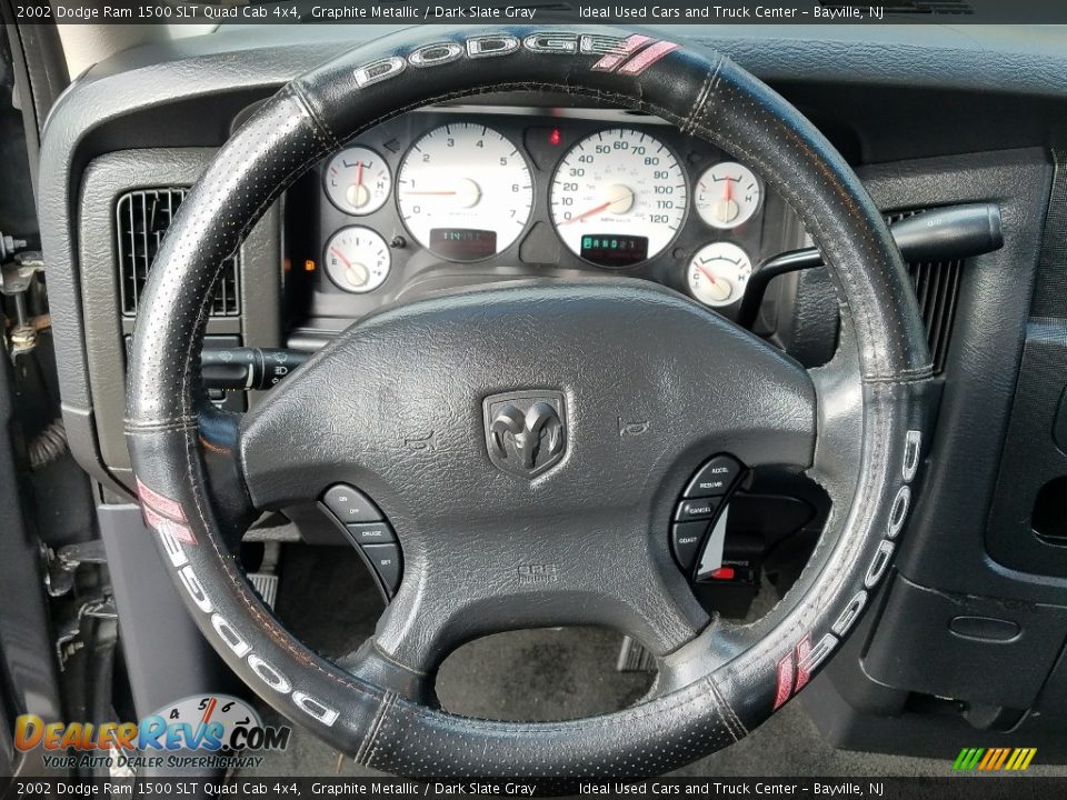 2002 Dodge Ram 1500 SLT Quad Cab 4x4 Graphite Metallic / Dark Slate Gray Photo #19