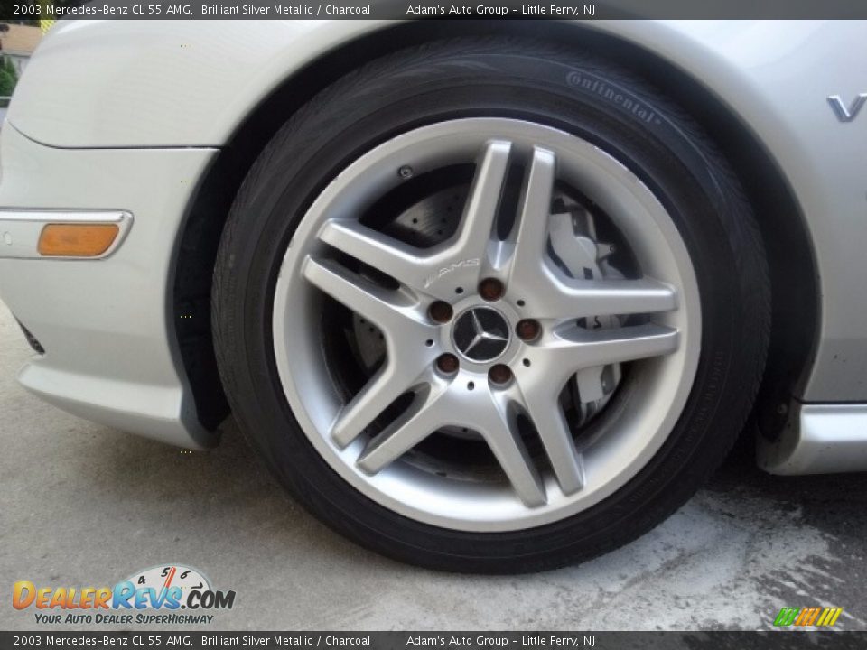 2003 Mercedes-Benz CL 55 AMG Brilliant Silver Metallic / Charcoal Photo #29