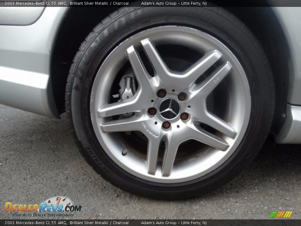 2003 Mercedes-Benz CL 55 AMG Brilliant Silver Metallic / Charcoal Photo #31