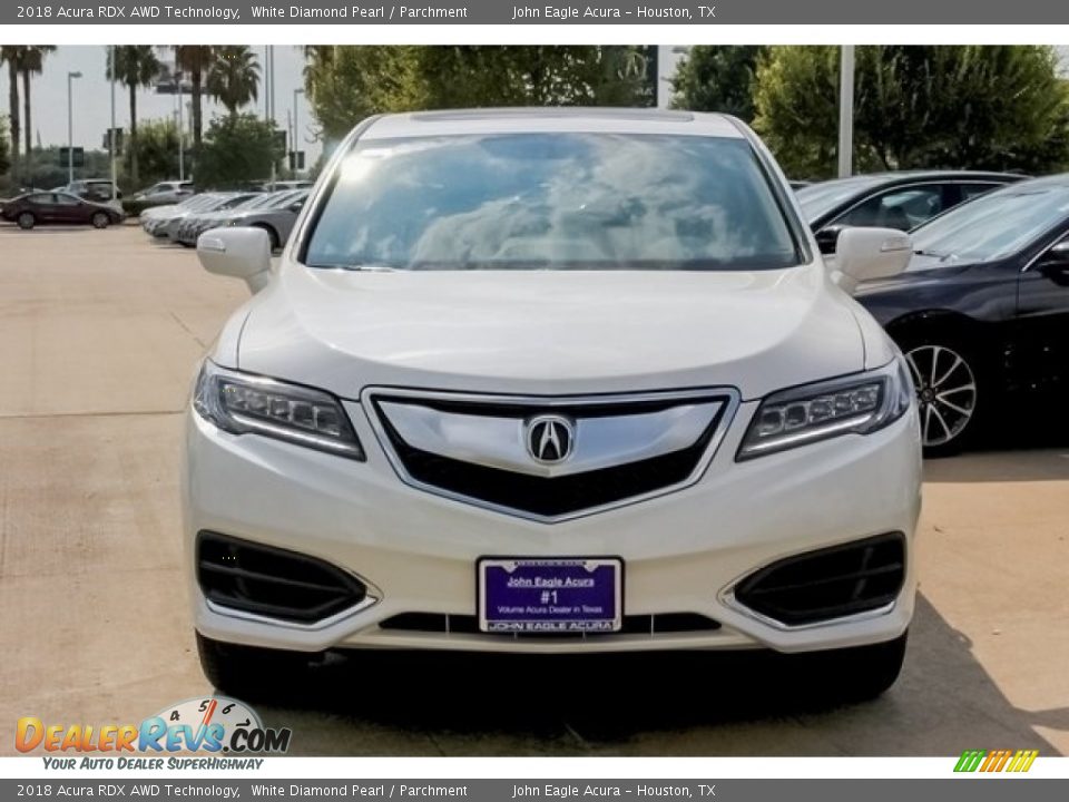 2018 Acura RDX AWD Technology White Diamond Pearl / Parchment Photo #2