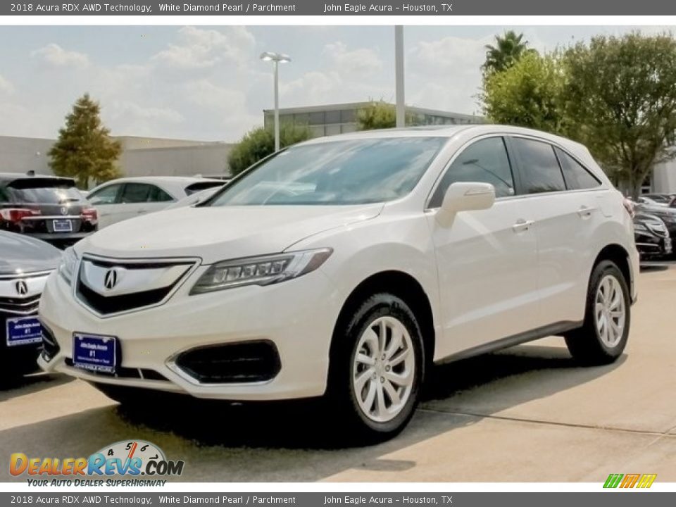 2018 Acura RDX AWD Technology White Diamond Pearl / Parchment Photo #3
