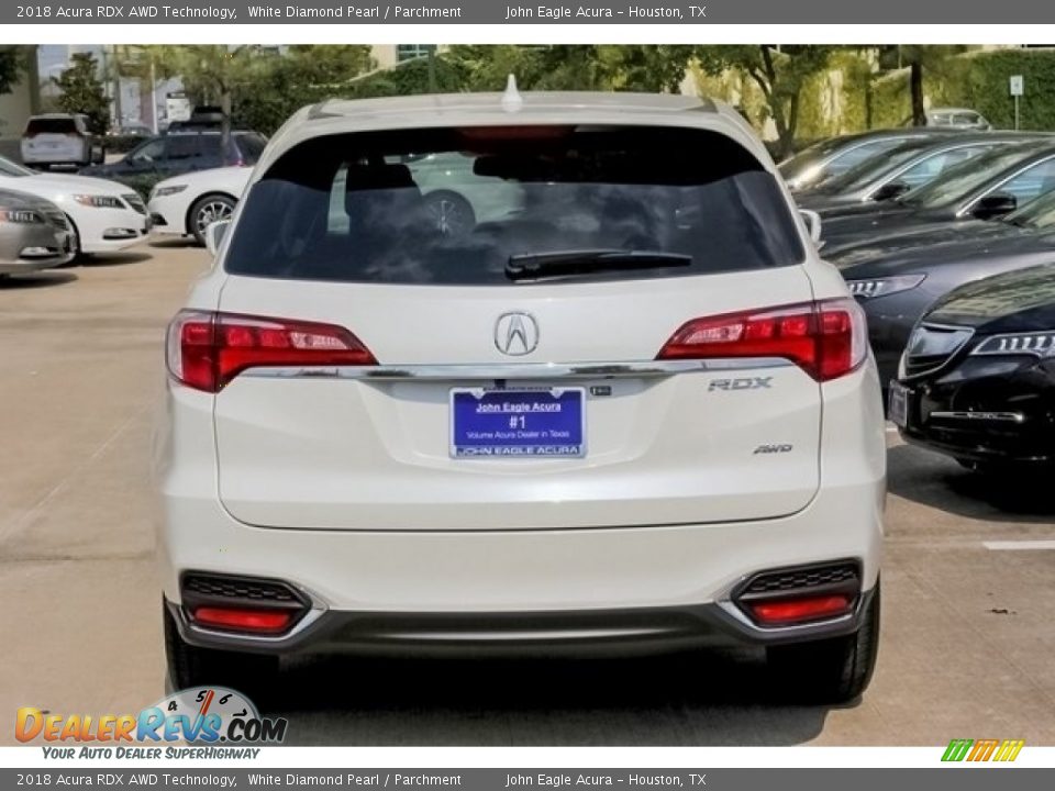 2018 Acura RDX AWD Technology White Diamond Pearl / Parchment Photo #6