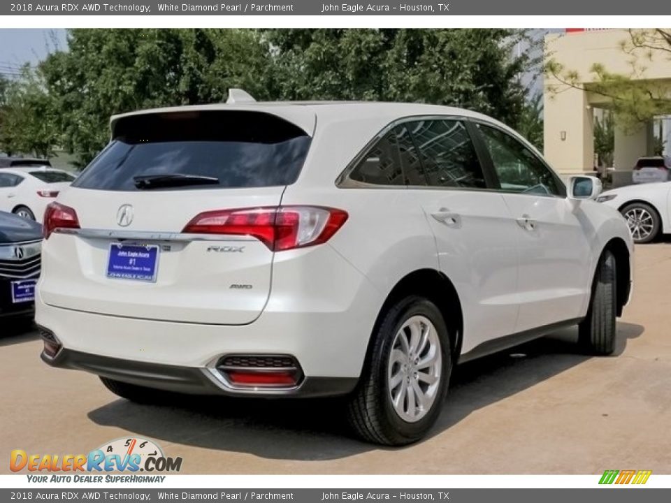 2018 Acura RDX AWD Technology White Diamond Pearl / Parchment Photo #7