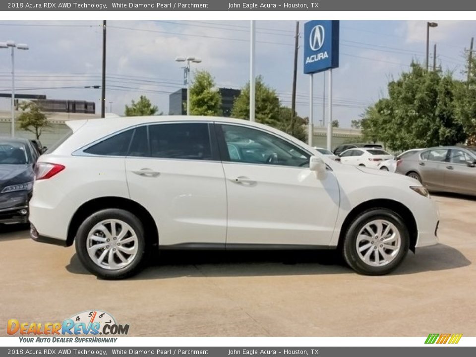 2018 Acura RDX AWD Technology White Diamond Pearl / Parchment Photo #8