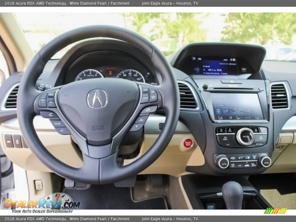 2018 Acura RDX AWD Technology White Diamond Pearl / Parchment Photo #9
