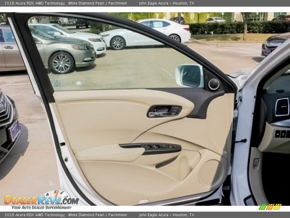 2018 Acura RDX AWD Technology White Diamond Pearl / Parchment Photo #10