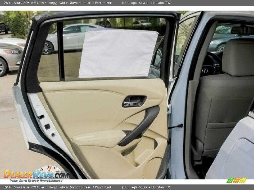 2018 Acura RDX AWD Technology White Diamond Pearl / Parchment Photo #12