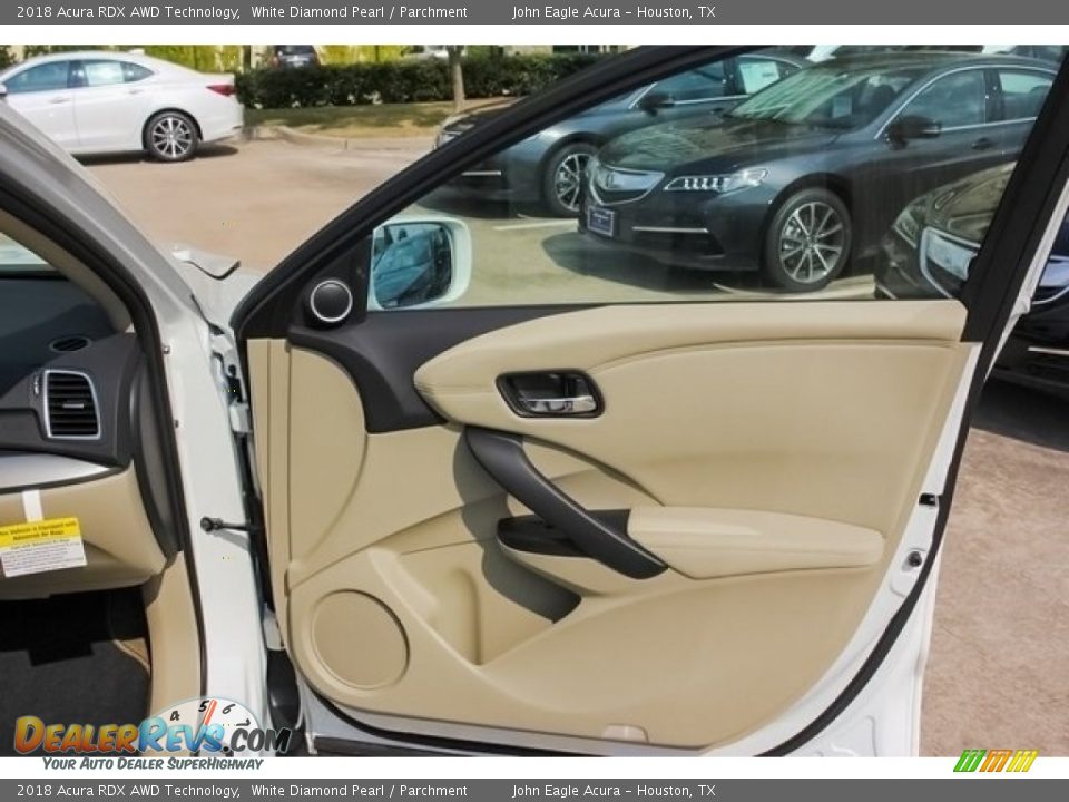 2018 Acura RDX AWD Technology White Diamond Pearl / Parchment Photo #18