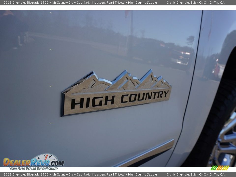 2018 Chevrolet Silverado 1500 High Country Crew Cab 4x4 Iridescent Pearl Tricoat / High Country Saddle Photo #13